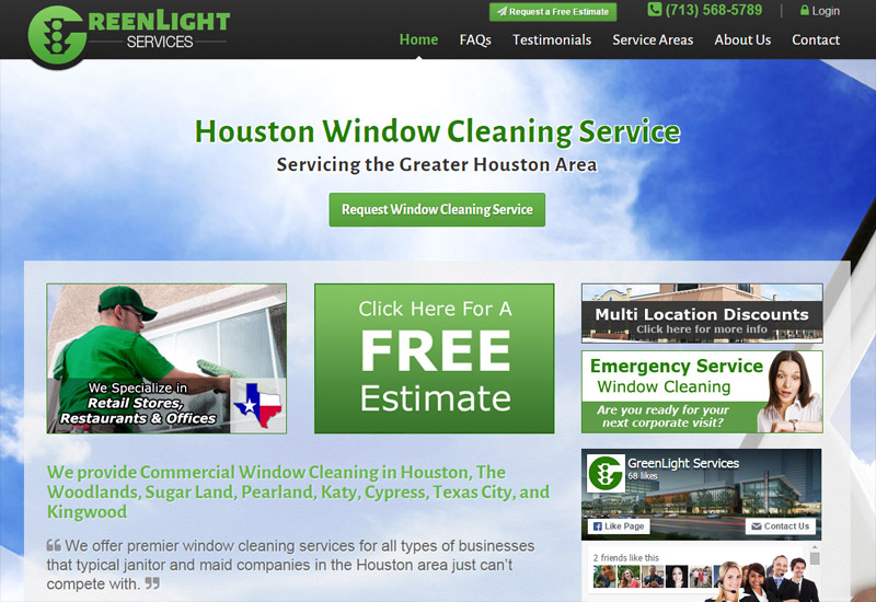 Green Light Services | Commercial & Residential Window Cleaning Services in Houston Texas