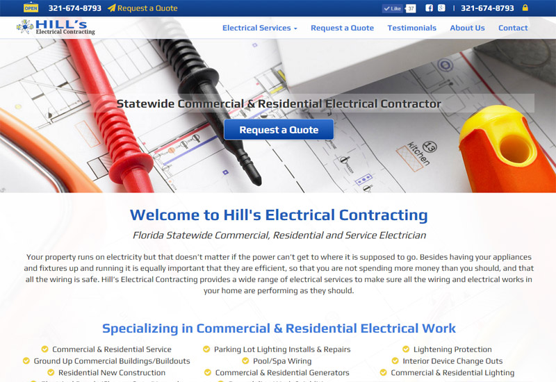 Hills Electrical Contracting | Florida Statewide Commercial and Residential Electrical Services